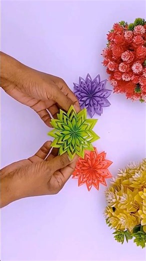 ❄️ Easy 3D Snowflake Making Tutorial 🎄 Fun DIY Christmas Paper Craft