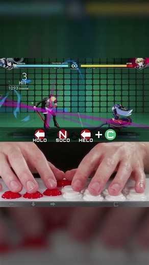 SOCD Dash Attack (P2) on Hit Box #HitBox #HowToHitBox #Leverless #UNI2 #inbirth #SOCD