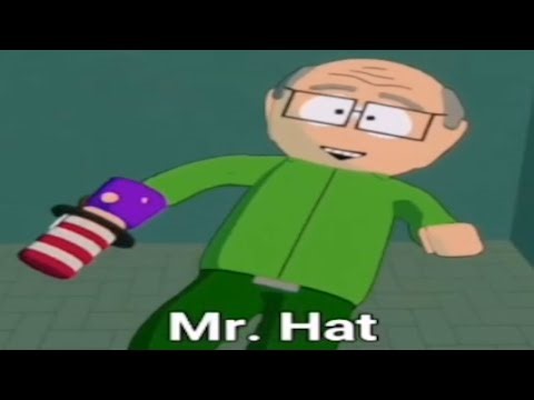 Mr Garrison has a conversation with Mr Hat (AI South Park Clip)