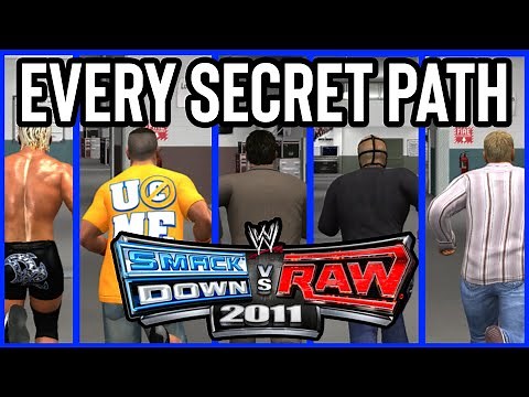 WWE Smackdown Vs RAW 2011: Every SECRET Path In Road To WrestleMania Mode