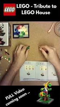 LEGO - Tribute to LEGO House - Tree of Creativity #lego #legohouse #legobuild #timelapse
