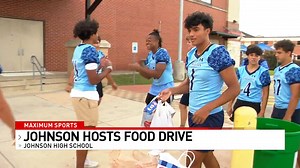 Johnson hosts drive-thru food drive