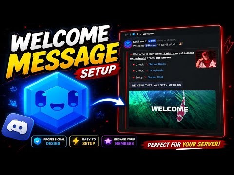 🔥 BEST Discord Welcome Message Setup (2026) | Professional Welcome Channel Tutorial