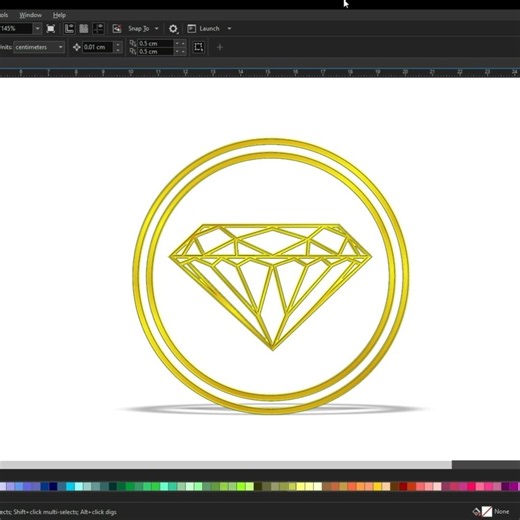 Diamond 💎 Logo Design #shorts