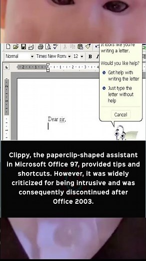 clippy the paperclip shaped assistant in Microsoft office