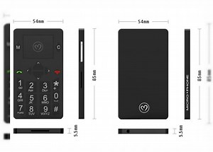 Micro-Phone, un mini telefon care Încape În orice buzunar, mic cât o carte de credit