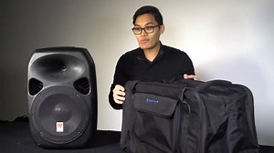 Rockville TB12 v2 Rugged Speaker Bag Carry Case Fits Yamaha DXR12 and QSC K12.2 12" Speakers and other Similar Sized PA Systems