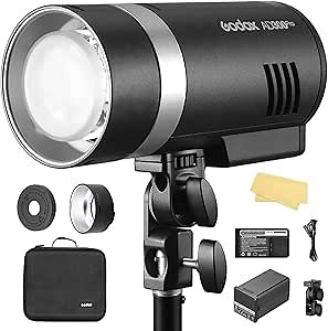 Amazon.com : GODOX AD300Pro Outdoor Flash Strobe Monolight, 300Ws 2.4G TTL HSS 1/8000s Portable Flash Speedlight with Bi-Color Modeling Lamp and Recharagable Lithium Battery for Photography Outdoor Shooting : Electronics
