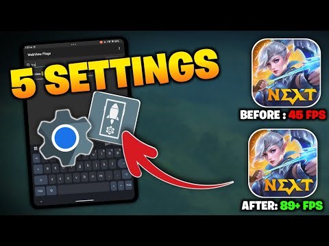 No More FPS DROP with these 5 SETTINGS to Improve MLBB Performance using ANDROID SYSTEM WEBVIEW!