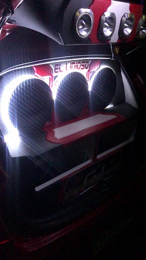 Custom Audio Setup in a Sports Car's Trunk