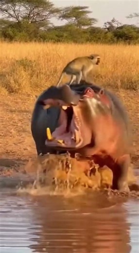Cheetah’s Chase Turns INSANE When the Monkey Jumps on a Hippo!