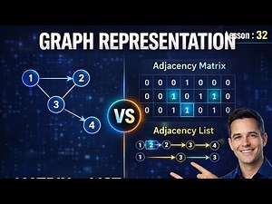 Graph Representation in DSA | Adjacency Matrix vs Adjacency List | Lecture 32