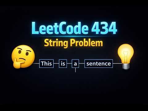 LeetCode 434 Number of Segments in a String | Easy Trick in Hindi