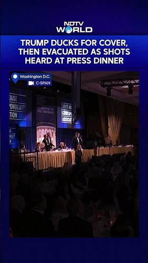 Donald Trump News | Trump Ducks For Cover, Then Evacuated As Shots Heard At Press Dinner