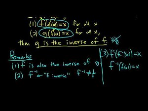 Introduction to Inverse Functions