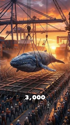 3,000 Humans vs One Blue Whale | How much Humans Needed to Lift A Whale ?
