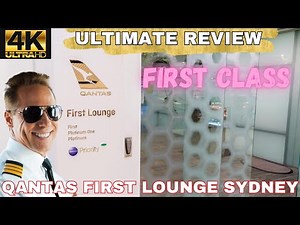 4K | Australia's Best! Ultimate Luxury: Qantas First Class Lounge Sydney