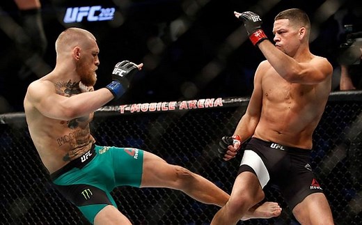 What was the scorecard of Conor McGregor vs. Nate Diaz 2 at UFC 202?