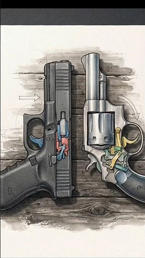 🔫How Does a Revolver Really Work? 🤯 #easily #informative #Zanimation #revolver357