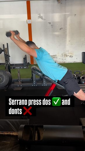 A shoulder press and rotator cuff exercise, Rotation through press teaches rotator cuff and scapula stabilisers to work properly under load. In turn should help reduce common shoulder pain from pressing. I adore this exercise and use it in the majority of my programming however there are a few key things to remember when performing. Set the angle right 45 and upwards, if your mobility is poor I would start here and look to increase the angle over time Keep shoulders packed! Retract and depress t