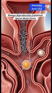 Human Reproduction Sperm Fertilize The Egg ｜ Gut Health ｜ Anatomy Arts USA #anatomy #pragnancy | Anatomy Arts