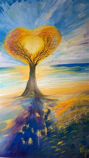 Les racines de l’amour - tableau #artviral #artcontemporain #artistefrancais #peinture #artspirituel
