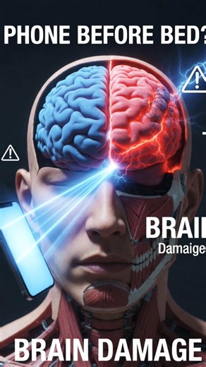 Using Phone Before Sleep Damages Your Brain ⚠️ | @inside body 3Db