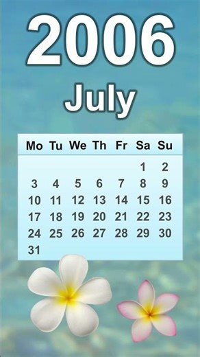 July 2006 Calendar