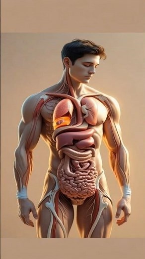 Inside the Healthy Human Body: 3D Tour of Internal Organs & Anatomy Explained" #education #shorts