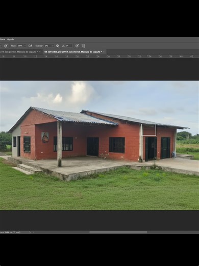 Diseño de fachada de casa de campo mis brooows #arquitectura #fachadasmodernas #parati #construction #antesydespues