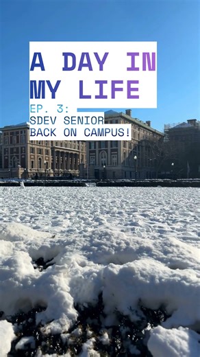 Columbia Climate School Office of Undergraduate Programs on Instagram: "Day in the Life of SDEV Episode 3: Back to Campus 🎒✨ This week, we follow Allison Scheid, an SDEV senior in Columbia College, as she returns to campus for her final semester. From juggling classes and her role as a finance assistant to grabbing dinner with friends, she’s settling back into campus life and taking on every part of the student experience. #SDEV #ClimateSchool #Columbia"