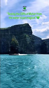 “Seeing the Cliffs of Moher from the water is just magical” 💚🇮🇪😍 #LoveIreland