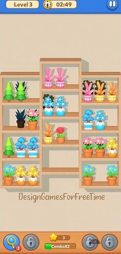 Sort Mania - Level 3 gameplay logic puzzle brain color object sort decor design game walkthrough