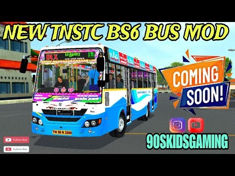 TNSTC BS6 BLUE BUS MOD| DATE FIXED|BUS SIMULATOR INDONESIA 4.4.1