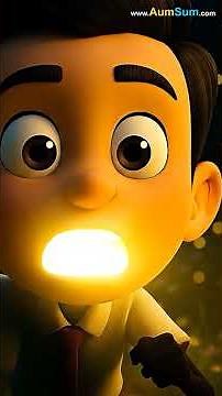 What if our Teeth Sparkled like Flashlights? | #aumsum #kids #shorts #science
