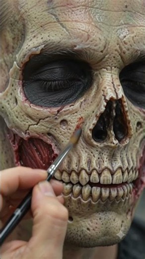 Hollywood Horror Clown Prosthetic Makeup Transformation SFX Makeup Process #Shorts