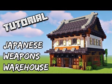 How To Build A Japanese Weapons Warehouse | Minecraft Tutorial
