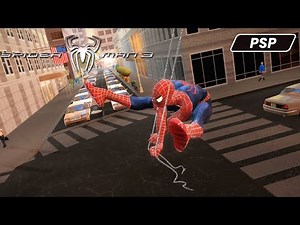 SPIDER-MAN 3 THE GAME (PSP) Free Roam & Web Swinging Gameplay