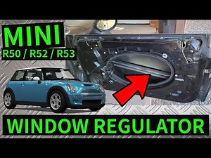 How to disassemble the door panel and window motor on Mini R50