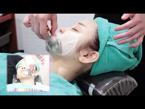 女性のお顔そり レディースシェービング Shaving woman's face
