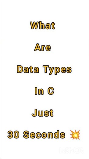 What are Data Types in C? | C Programming 🤔