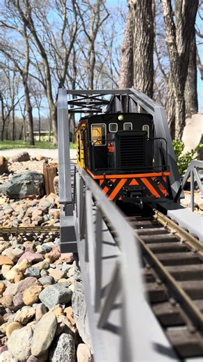 D&RGW switcher on the garden railroad. #gardenrailway #gardenrailroad #modeltrains