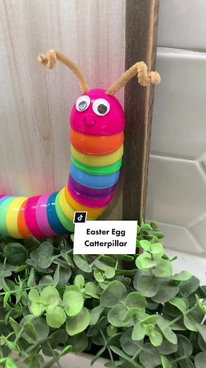 Cute Kids Craft: Adorable Easter Egg Caterpillar