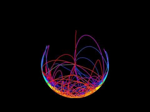 Perfect 3-Fold Symmetry | Rainbow Double Pendulum Simulation