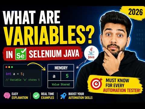 151. What are Variables? (Selenium Java 2026)