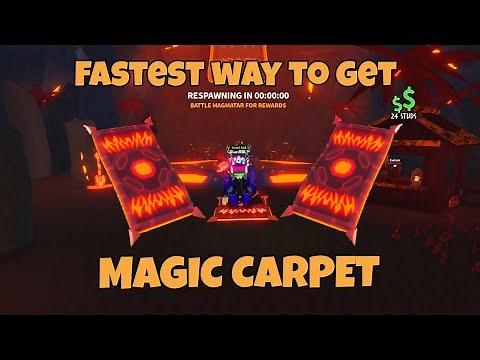 Fastest Way to get the Magic Carpet Mount in Roblox Dig It