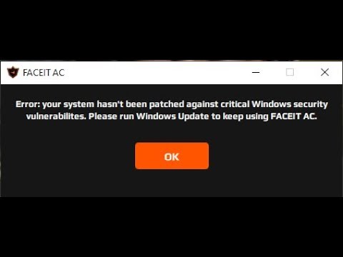 FACEIT WINDOW 11 Secure boot [How to launch?]