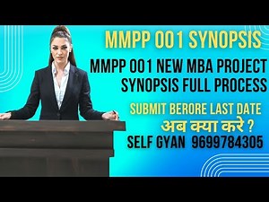 mmpp 01 ignou project synopsis submission process full detail 2022-23