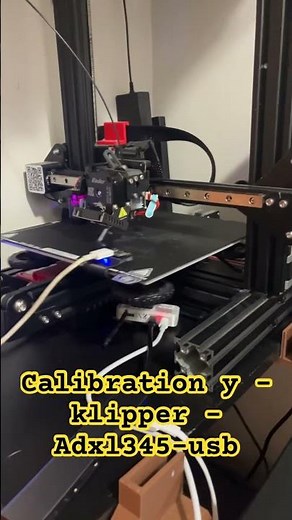 Calibration Y Klipper - adxl345-usb #3dprinting #print3d #crealityender3 #miniature