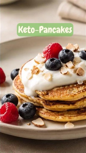 Keto-Pancakes: süß frühstücken ohne Zuckercrash #KetoPancakes #KetoFrühstück #KetoRezepte